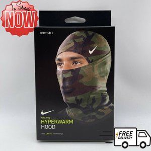 New Nike Pro Hyperwarm Hood Camo Balaclava DriFit Black White Green Brown